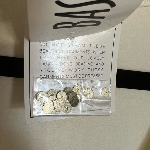 Basil & Maude by Anthropologie Ivory Tank Top with Sequin Trim - Picture 6 of 11